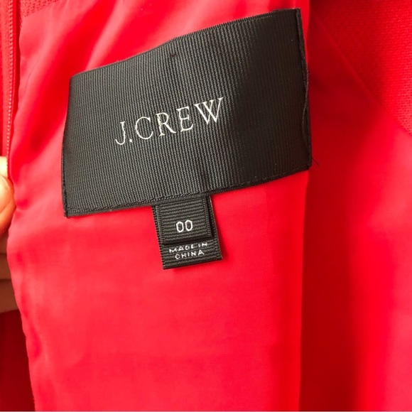 J. Crew Women’s Red Shift Dress Double Zip Slits Size S - Picture 7 of 15
